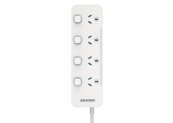 Picture of Jackson 4 Outlet Switch Control Powerboard White