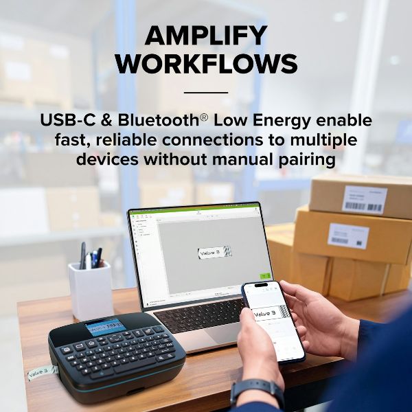 Picture of LabelManager Executive 640CB Portable & Rechargable Label Maker with Dual Connectivity