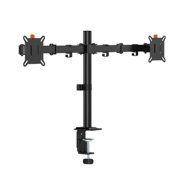Picture of 13"-32" Dual Monitor Desk Articulating Mount Bracket Desk Clamp & Grommet Included