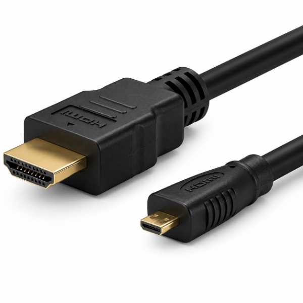 Picture of 2m HDMI to HDMI Micro Cable v14 Max Res: 4K@30Hz Colour Black