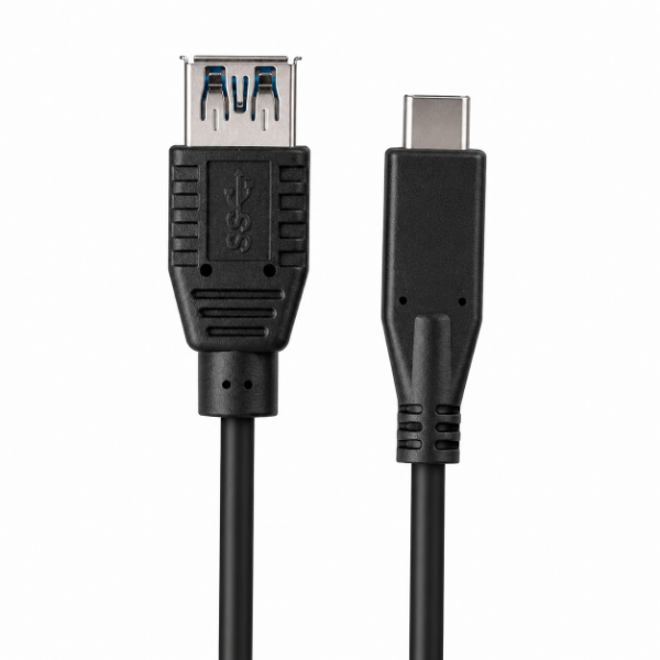 Picture of 2M USB 3.1 USB-C Male to USB-A Female Cable Black