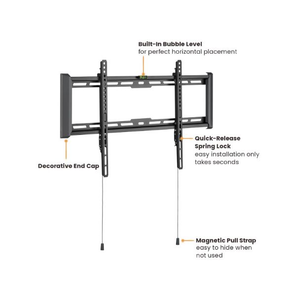 Picture of 37''-86'' Ultra-Slim Wall Mount. Heavy-duty Max 75Kgs Max VESA 600x400