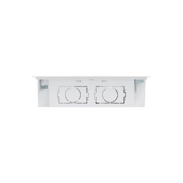 Picture of Recessed Entertainment Box with Lid 500x386x100mm 10kg Weight Cap, White