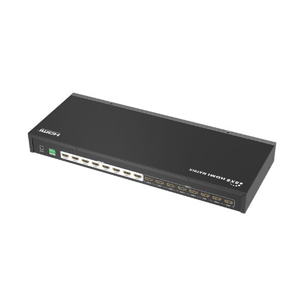 Picture of 4K 8-In-8-out HDMI Matrix Switcher. Supports 4096x2160 60Hz UHD Res