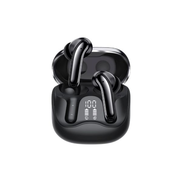 Picture of 6-Mic ANC App Controlled Earbuds with Wireless Charging 32 Hours Playback. Black