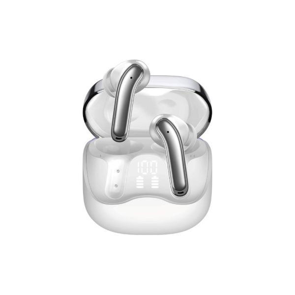 Picture of 6-Mic ANC App Controlled Earbuds with Wireless Charging 32 Hours Playback. White