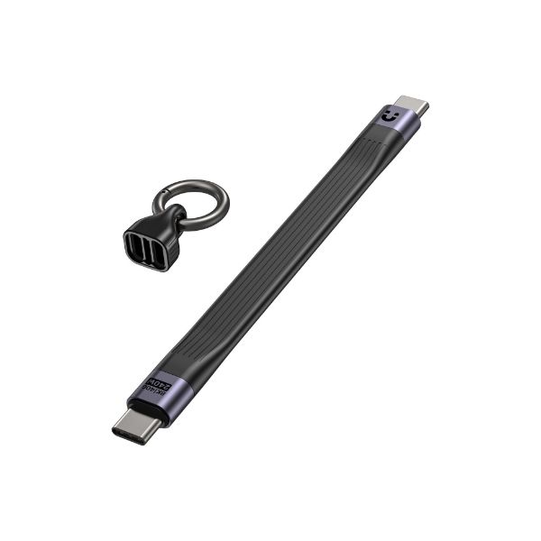 Picture of USB-C Keychain Cable Supports PD240W & 8K@60Hz and Up to 40Gbps. Length 13cm