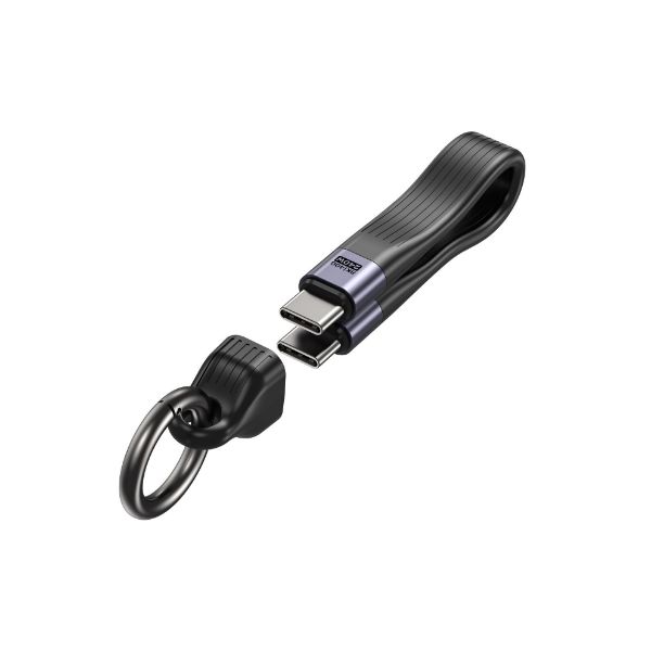 Picture of USB-C Keychain Cable Supports PD240W & 8K@60Hz and Up to 40Gbps. Length 13cm