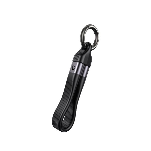 Picture of USB-C Keychain Cable Supports PD240W & 8K@60Hz and Up to 40Gbps. Length 13cm