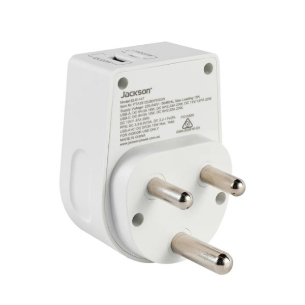 Picture of Move Outbound South Africa 20W USB-A + USB-C Travel Adaptor