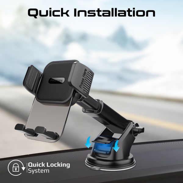 Picture of Secure Smartphone Holder with Anti-Slip Secure Mount For Dashboard & Windscreen