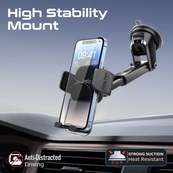 Picture of Secure Smartphone Holder with Anti-Slip Secure Mount For Dashboard & Windscreen