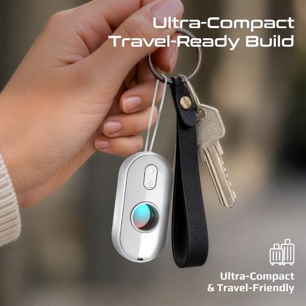 Picture of Portable Anti-Peep IR Camera Detector with Trigger Alarm & Flashlight. White