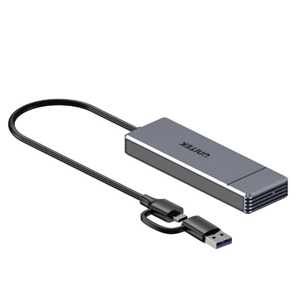 Picture of Omni Series 4-in-1 USB Hub. 4x USB-A Ports, Up to 5Gbps, Dual USB-C/USB-A Connector