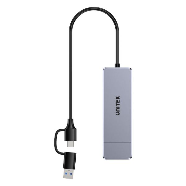 Picture of Omni Series 4-in-1 USB Hub. 4x USB-A Ports, Up to 5Gbps, Dual USB-C/USB-A Connector