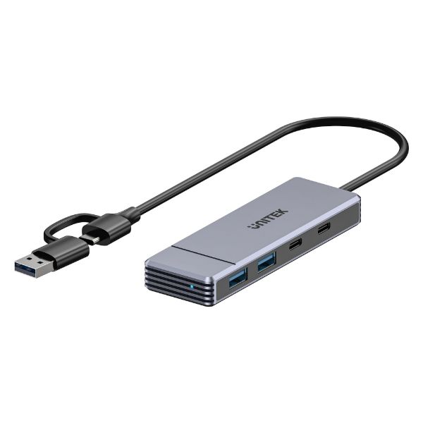 Picture of Omni Series 4-in-1 USB Hub. 2x USB-A/2x USB-C Ports Dual USB-C/USB-A Connector