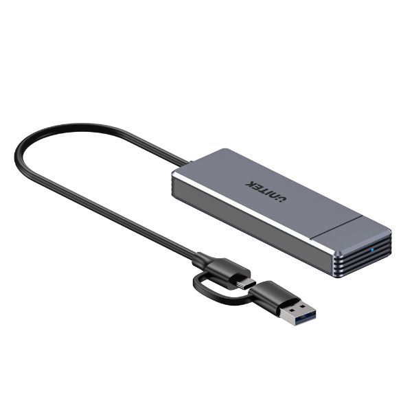 Picture of Omni Series 4-in-1 USB Hub. 2x USB-A/2x USB-C Ports Dual USB-C/USB-A Connector