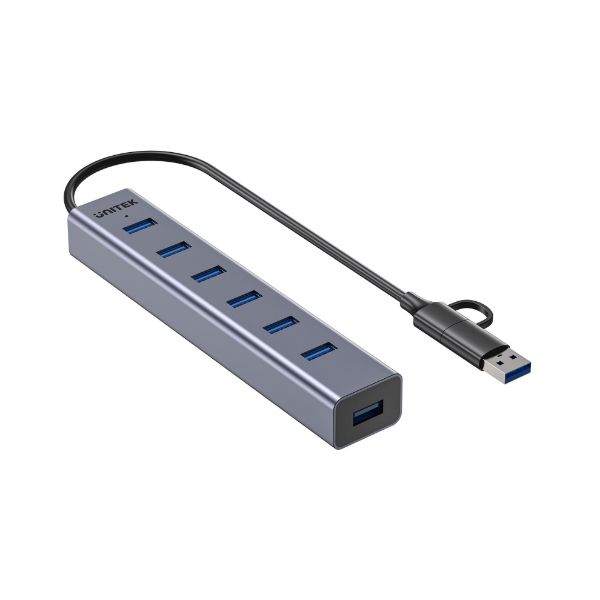 Picture of USB 7-in-1 Port Hub 7x USB-A USB-A/USB-C Connector