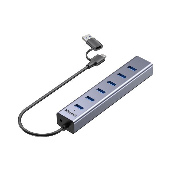Picture of USB 7-in-1 Port Hub 7x USB-A USB-A/USB-C Connector