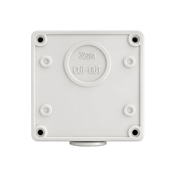 Picture of Weatherproof Socket 3 Pin 20A Round IP66 Stainless Steel Cover Fastening