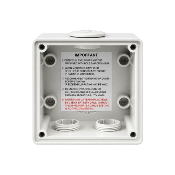 Picture of Weatherproof Socket 3 Pin 20A Round IP66 Stainless Steel Cover Fastening