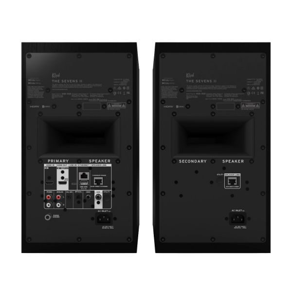 Picture of The Sevens II 6.5" Powered Book Shelf Speakers - EBONY With FREE AUSTIN Speaker