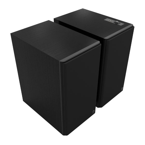 Picture of The Nines II 8" Powered Book Shelf Speakers - EBONY With FREE NASHVILLE Speaker