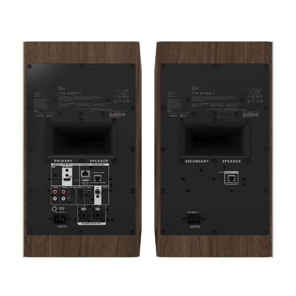 Picture of The Nines II 8" Powered Book Shelf Speakers - WALNUT With FREE NASHVILLE Speaker