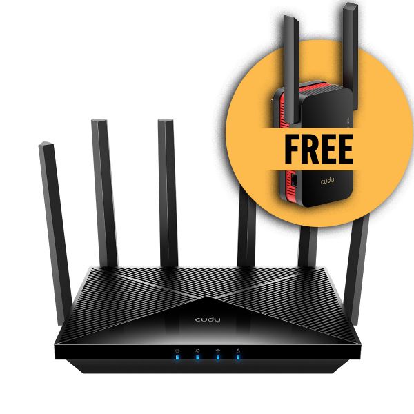 Picture of BE6500 2.5G Dual-Band Wi-Fi 7 Router Bundle with BONUS RE3000 Range Extender FREE