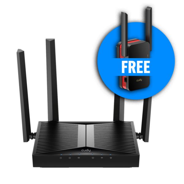Picture of BE3600 Gig Dual Band Wi-Fi 7 Router Bundle with BONUS RE3000 Range Extender FREE