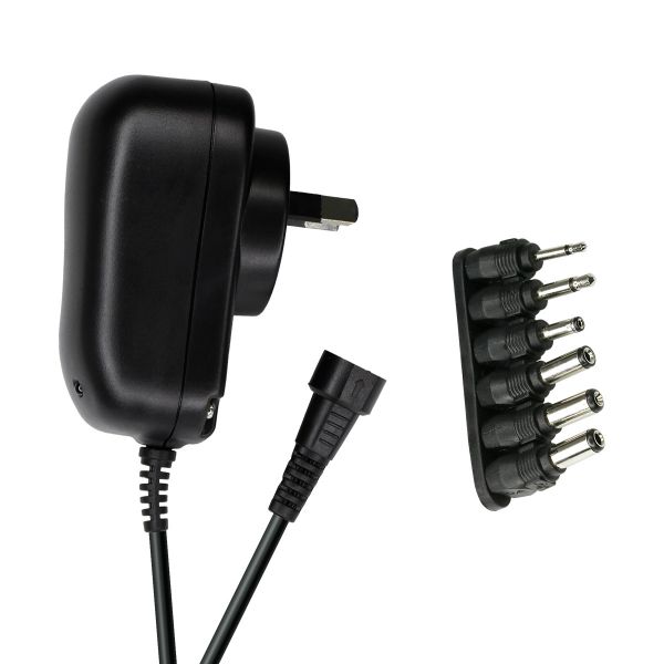 Picture of Universal 1amp AC/DC Power Adapter with 6x Detachable Interchangeable Connectors