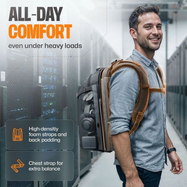 Picture of Titan PRO 18.4" Business Travel Friendly Laptop Backpack. Dual Laptop Bag