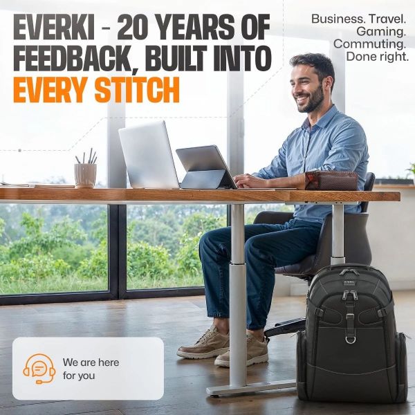Picture of Titan PRO 18.4" Business Travel Friendly Laptop Backpack. Dual Laptop Bag