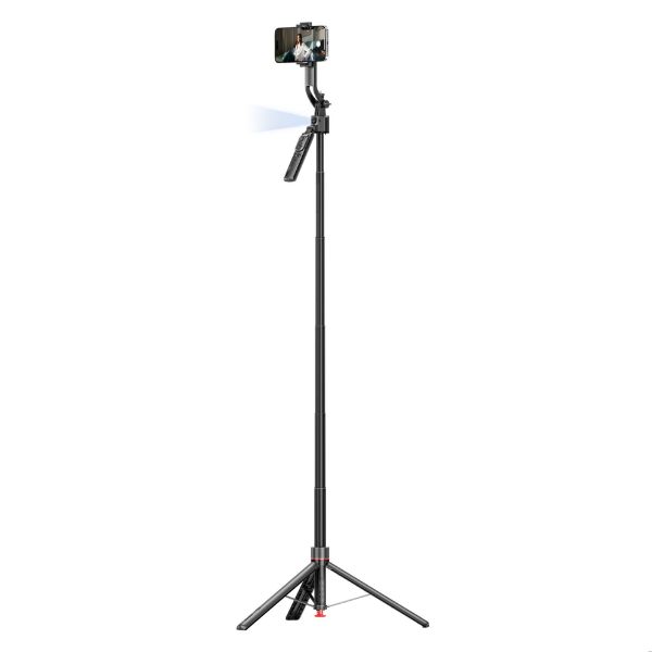 Picture of Selfie Stick with AI Powered Smart Face Tracking, Pop-up Stable Base
