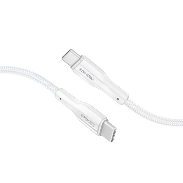 Picture of 3M USB-C to USB-C Flexible Cable. Supports 3A 480Mbps Data, White