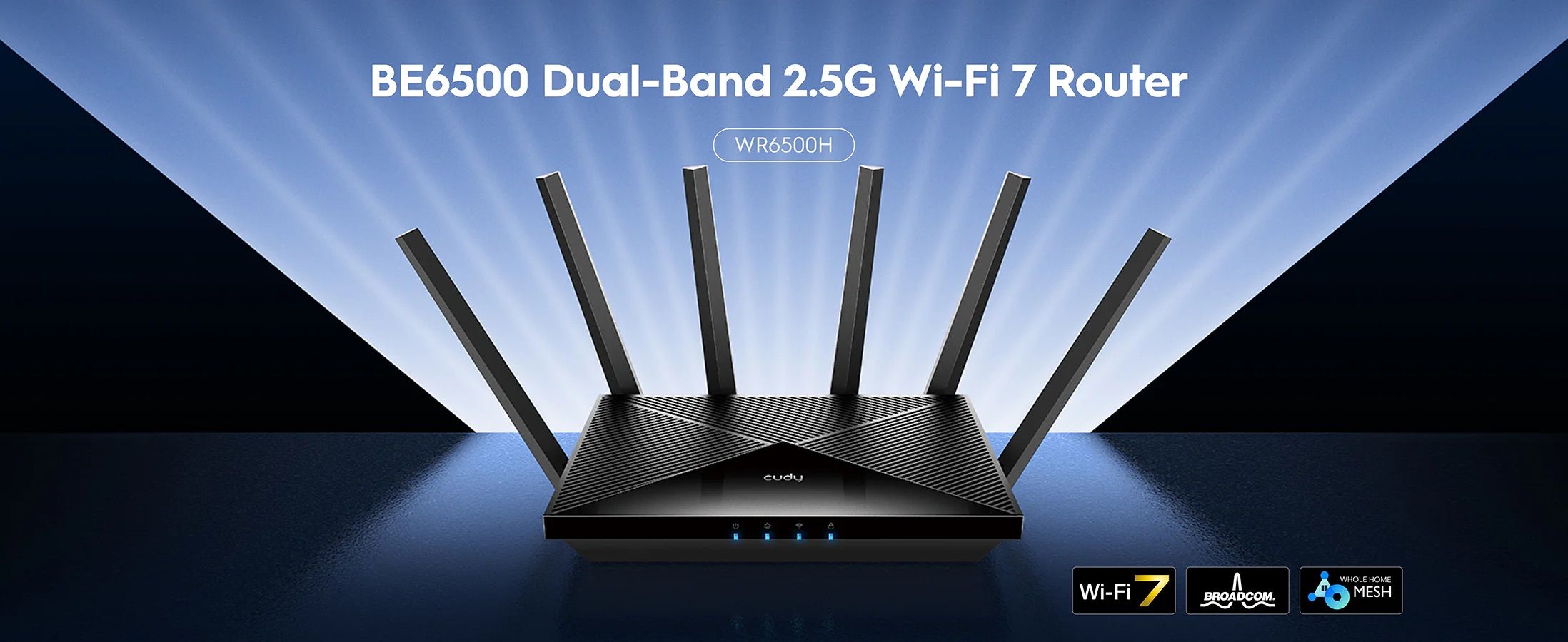Cudy WR6500H BE6500 Dual-Band 2.5G Wi-Fi 7 Router