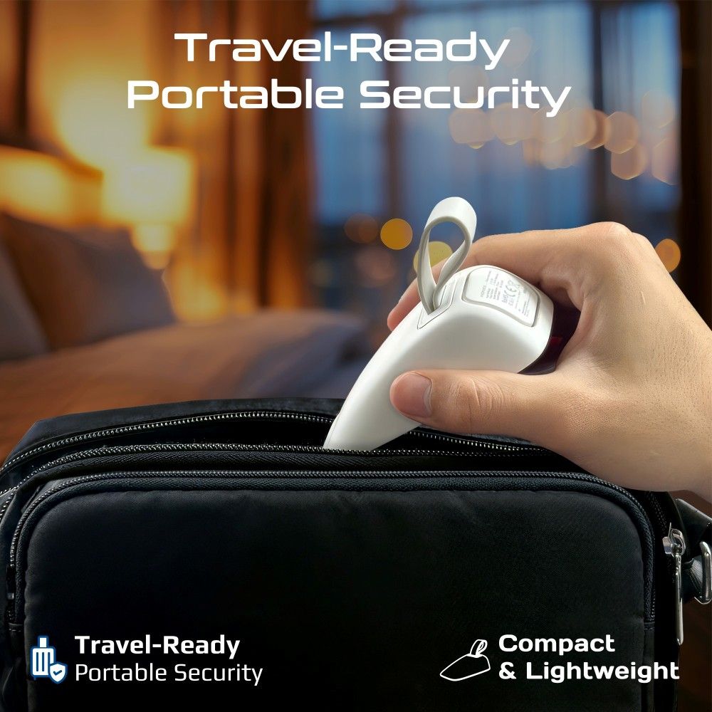 DoorShield White Travel Ready Portable Security