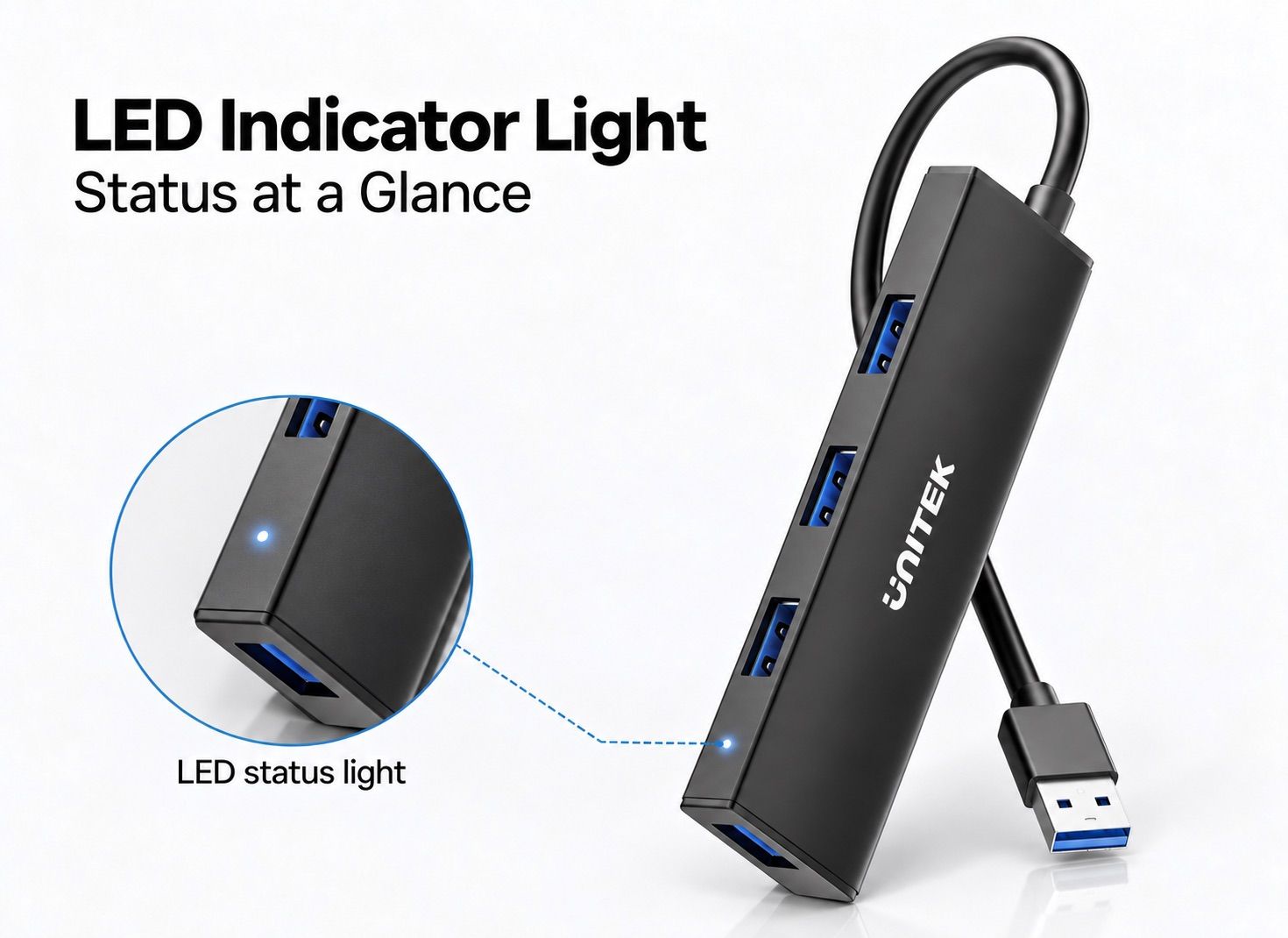 UNITEK USB Hub LED Indicator