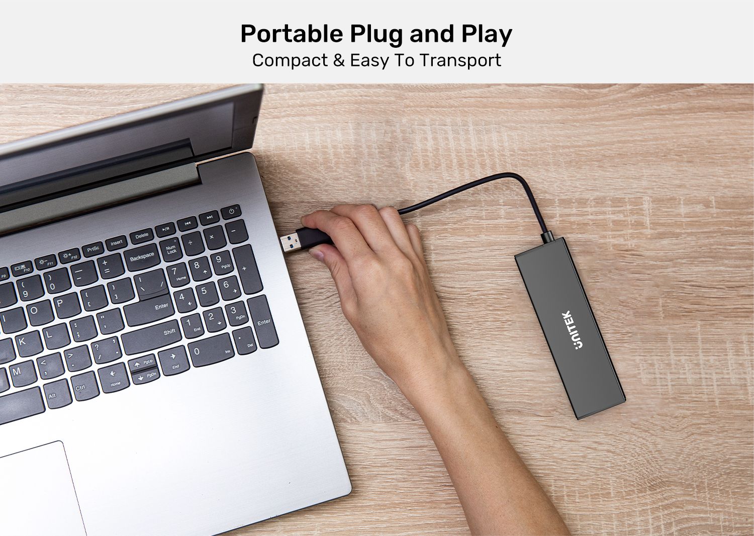 UNITEK Portable USB-A Powered Hub