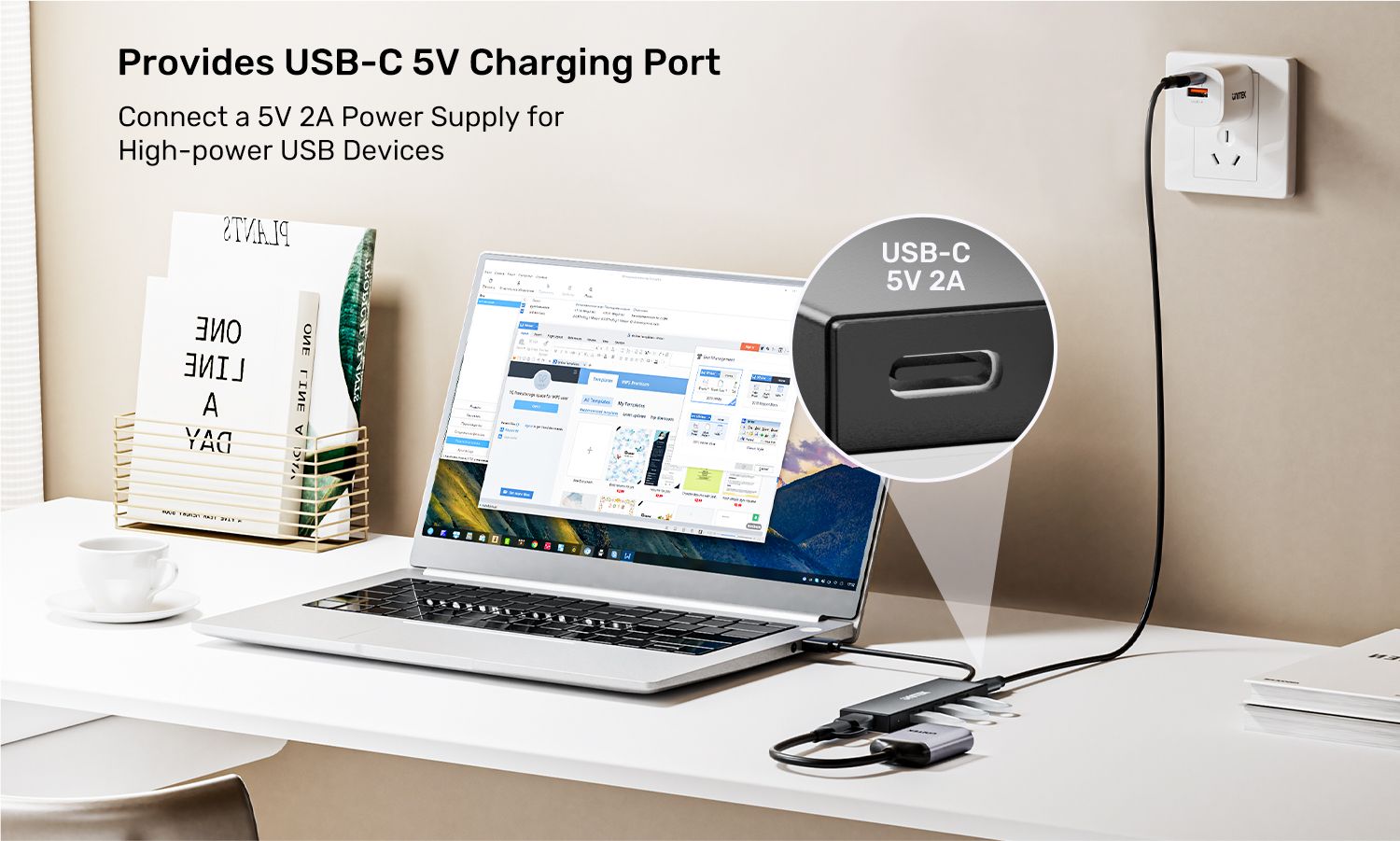 UNITEK USB-C 5V Power Input