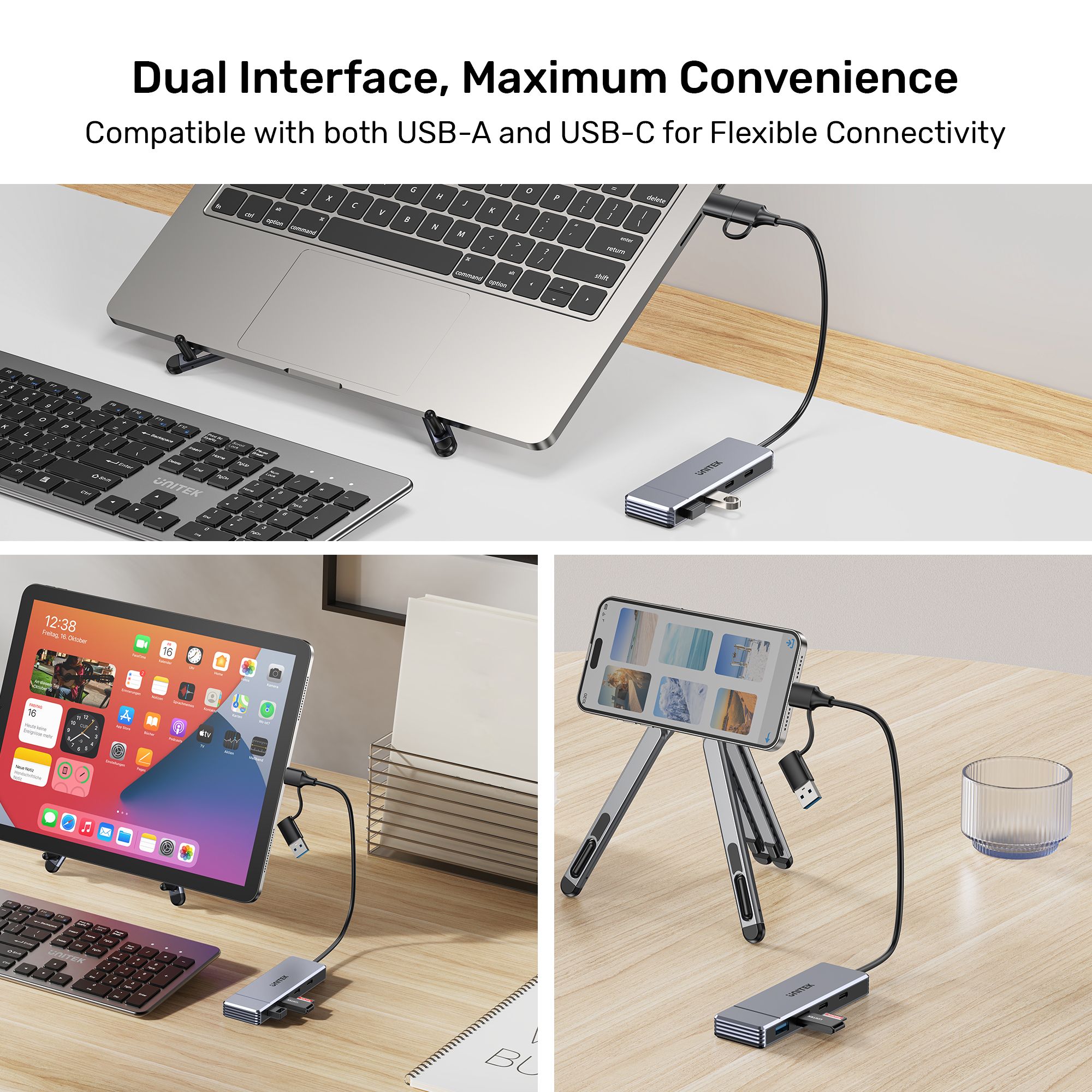 UNITEK Omni Q4 Next USB-A and USB-C Dual Host Interface