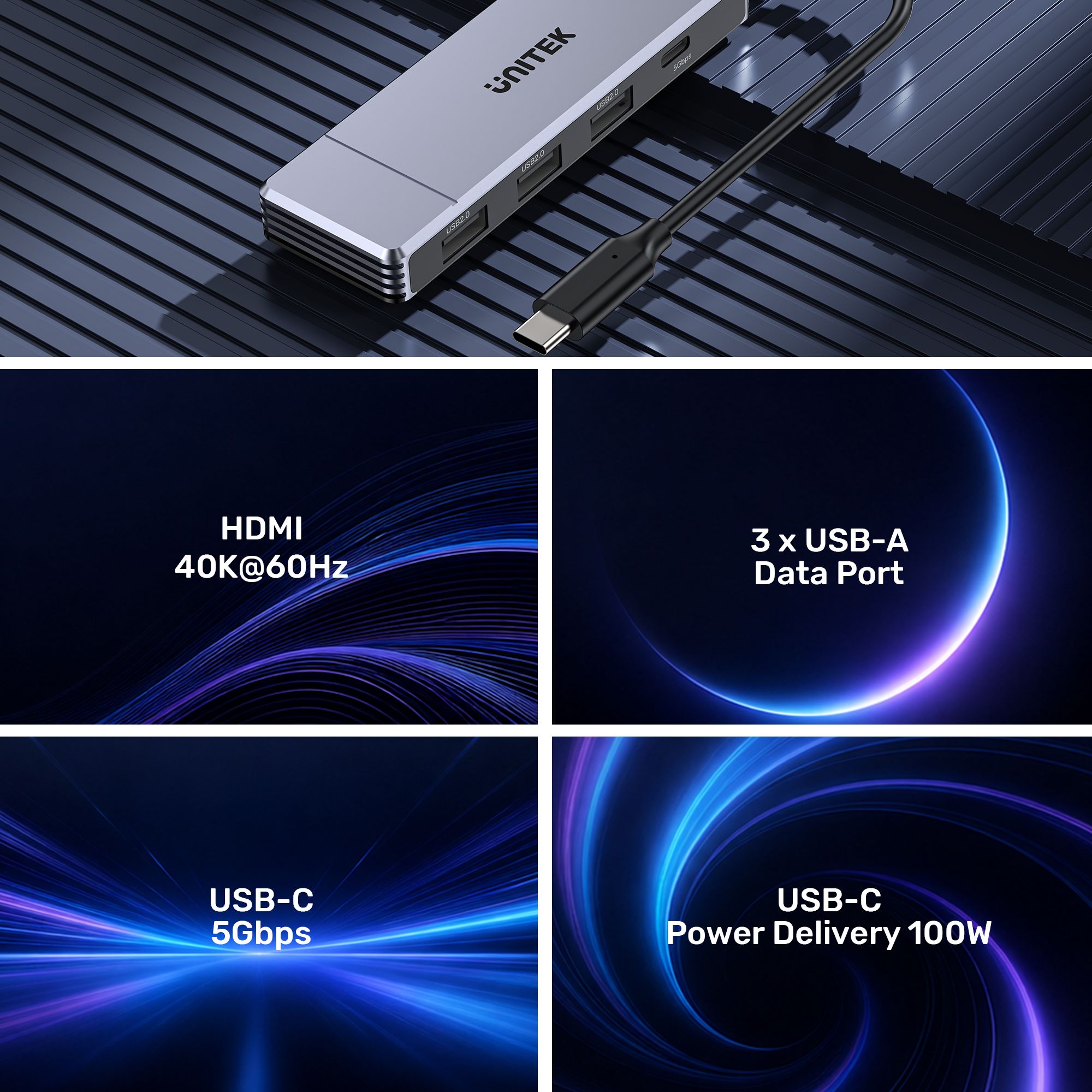UNITEK Omni H6 Plus connectivity features