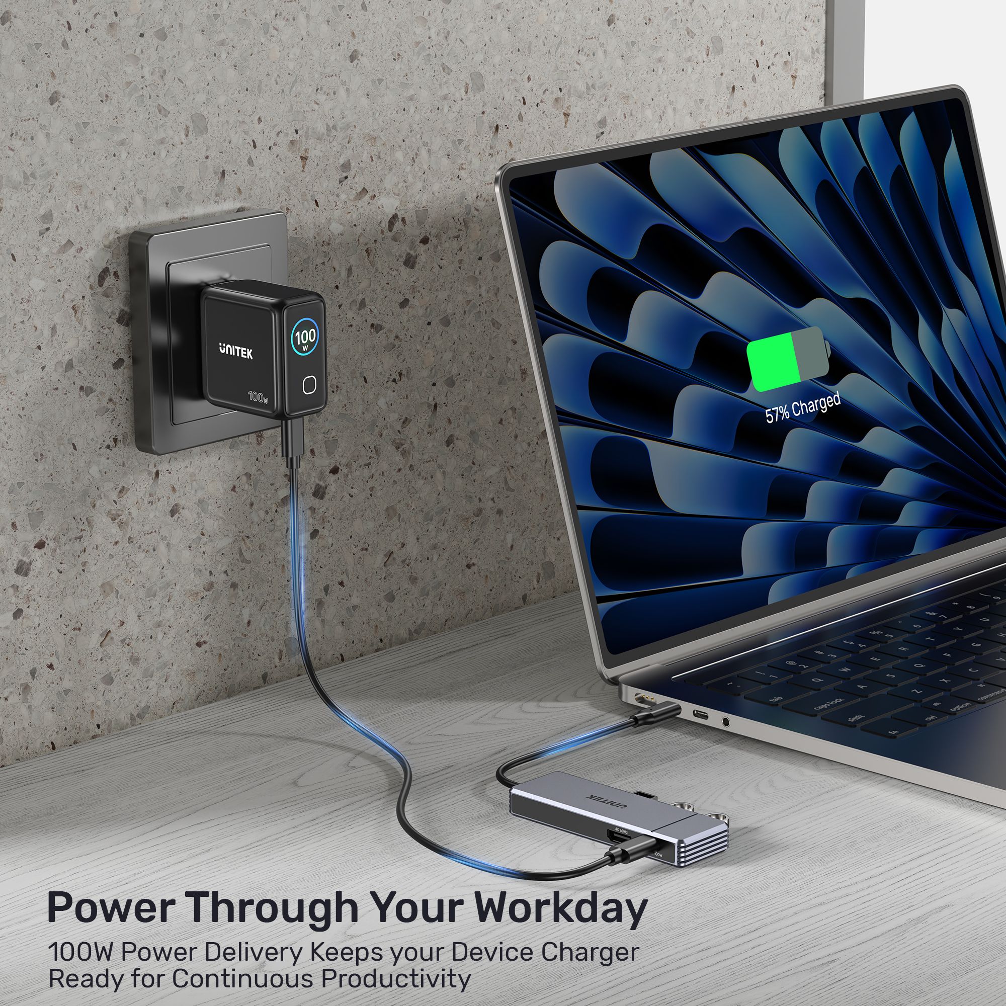 UNITEK Omni H6 Plus 100W USB-C Power Delivery