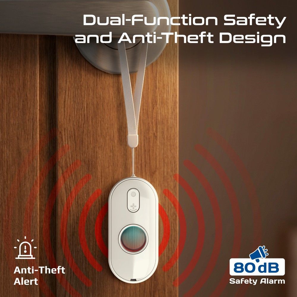 InfraSense White Dual Function Safety and Anti-Theft