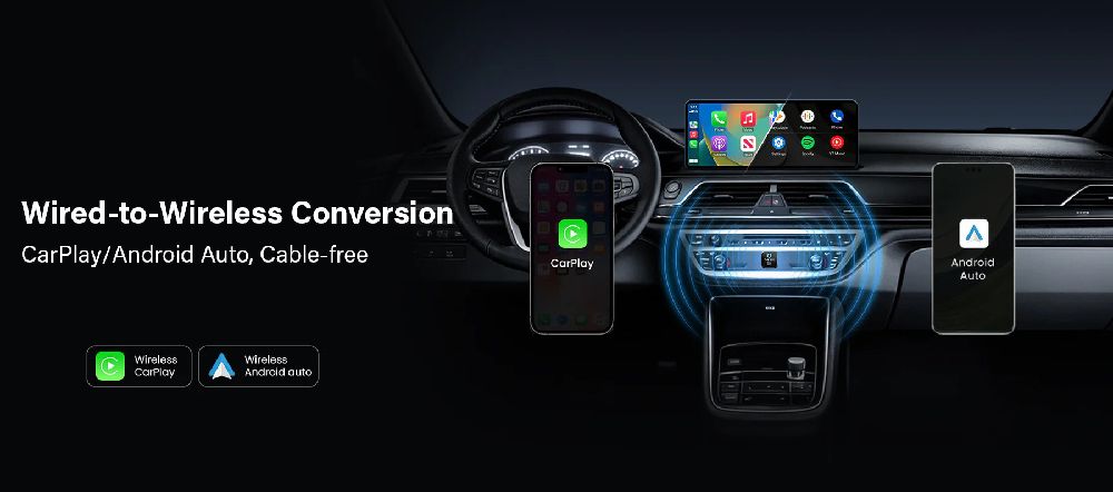 CarPlay and Android Auto cable-free wireless connection