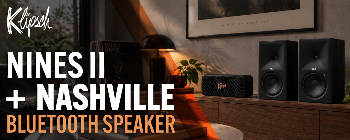 Klipsch The Nines II with Free Nashville Bluetooth Speaker Promotion