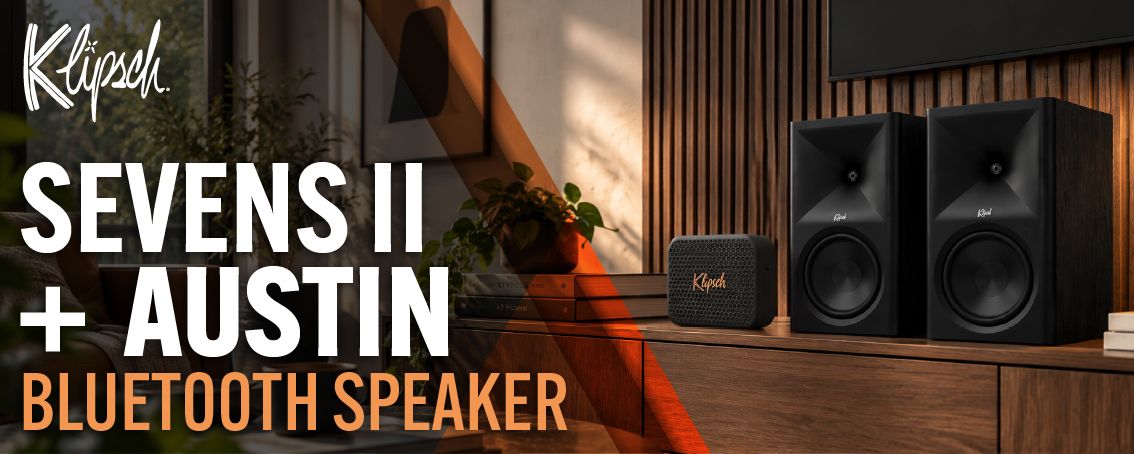 Klipsch The Sevens II with Free Austin Bluetooth Speaker Promotion
