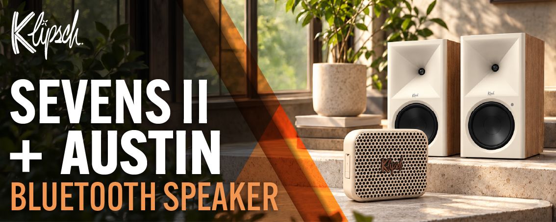 Klipsch The Sevens II with Free Austin Bluetooth Speaker Promotion