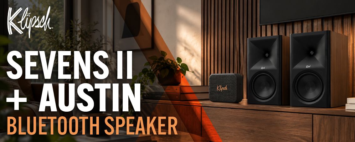 Klipsch The Sevens II with Free Austin Bluetooth Speaker Promotion