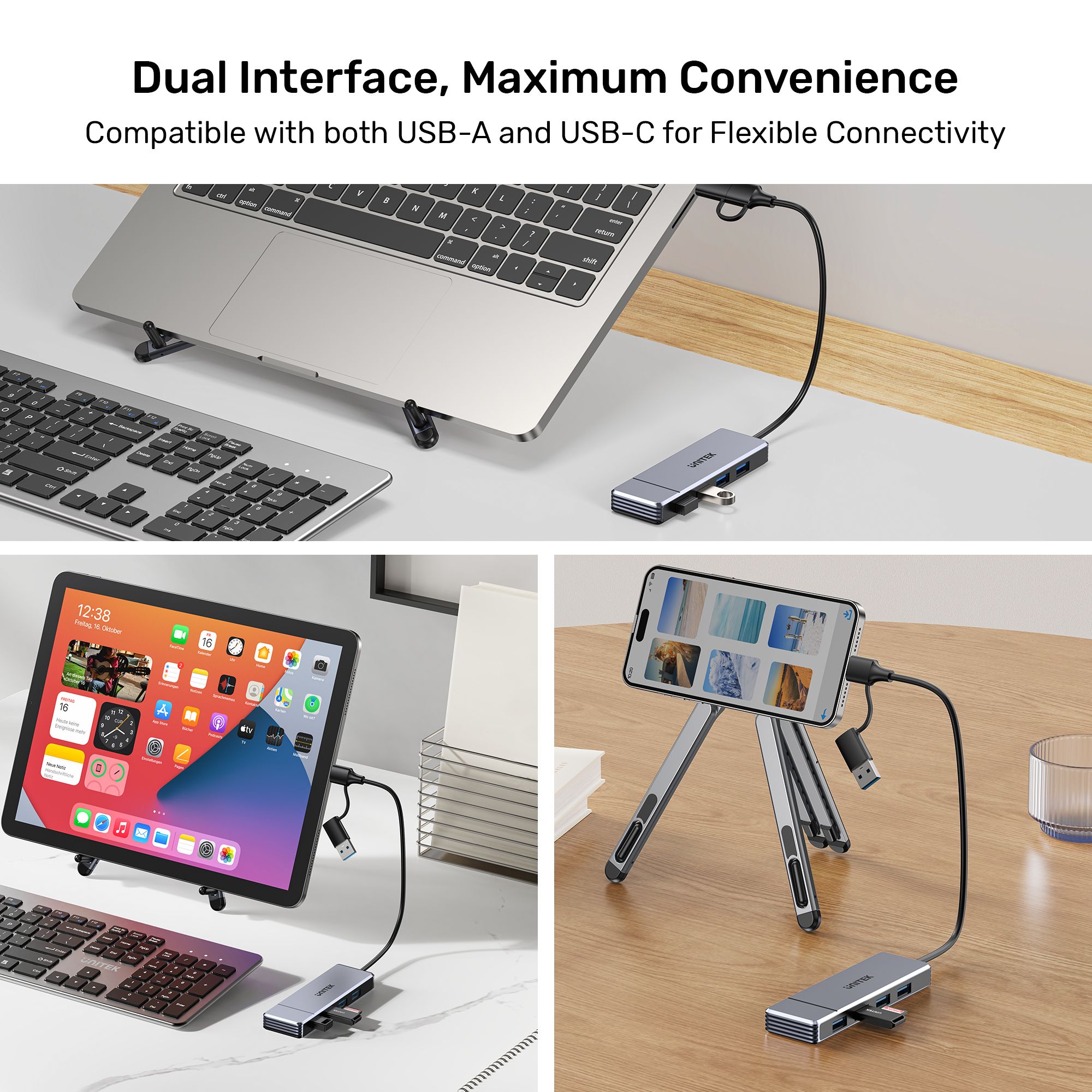 UNITEK Omni Q4 USB-A and USB-C Dual Interface